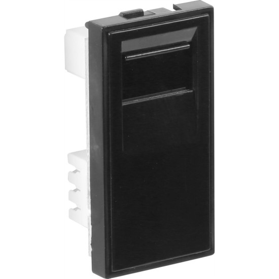 Euro Module Telephone Outlet BT Master Black with Bespoke Brown Option